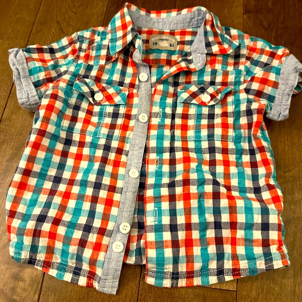 🎉BUNDLE 10 for $30🎉MOTHERCARE • Plaid Kids Shirt - Red, Blue, White